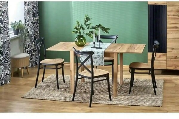 Masa extensibila GRACJAN, stejar craft, PAL laminat, 80/160x80x76 cm