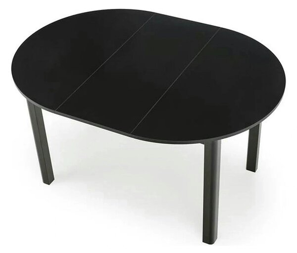 Masa extensibila RINGO, negru, PAL furniruit, 102/142x102x76 cm