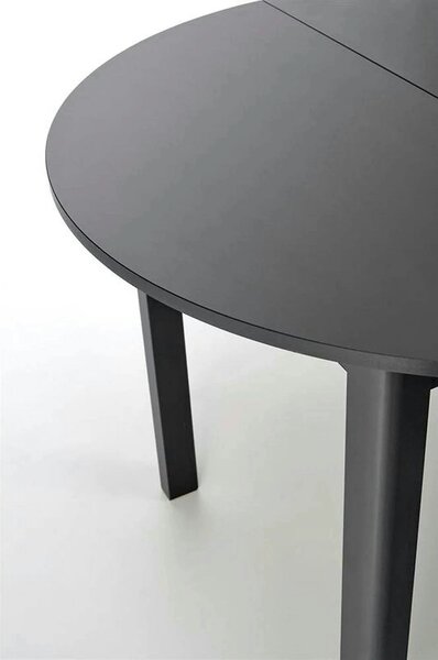 Masa extensibila RINGO, negru, PAL furniruit, 102/142x102x76 cm