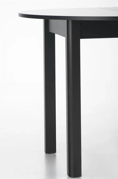 Masa extensibila RINGO, negru, PAL furniruit, 102/142x102x76 cm