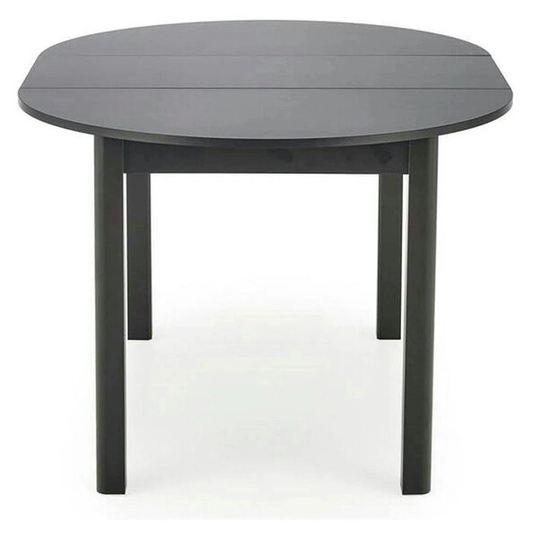 Masa extensibila RINGO, negru, PAL furniruit, 102/142x102x76 cm