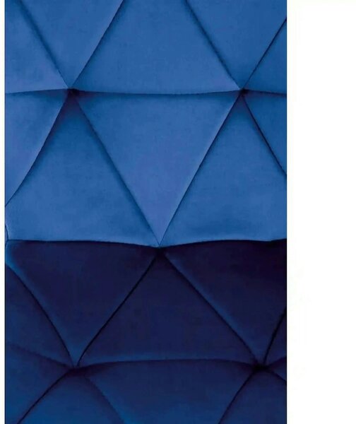 Scaun bucatarie material textil K453, albastru/negru, 48x53x86 cm