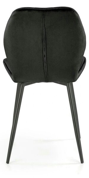 Scaun bucatarie material textil K453, negru, 48x53x86 cm