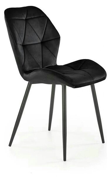 Scaun bucatarie material textil K453, negru, 48x53x86 cm