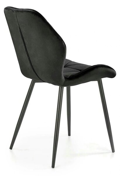 Scaun bucatarie material textil K453, negru, 48x53x86 cm