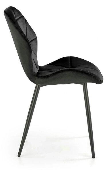 Scaun bucatarie material textil K453, negru, 48x53x86 cm