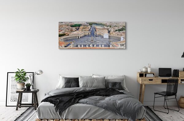 Tablouri pe sticlă Roma Vatican panoramă pătrat
