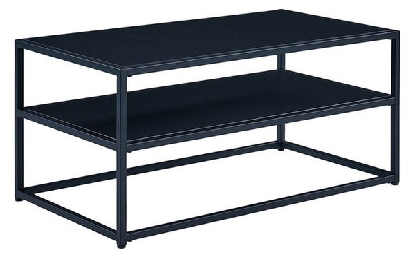 Masuta de cafea SYMPHONY A, neagra, PAL/metal, 90x50x42 cm