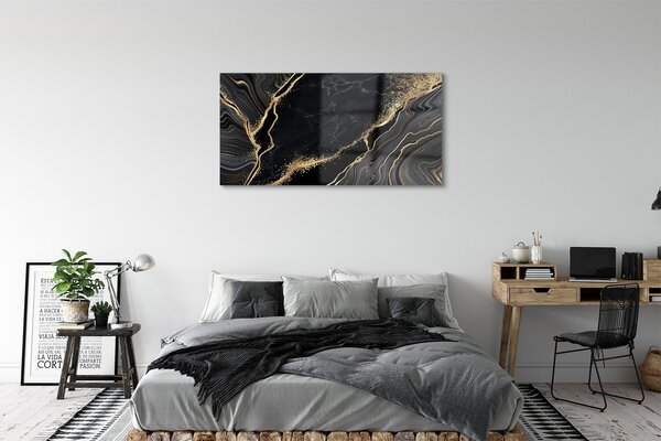 Tablouri pe sticlă Marmura abstractizare piatra