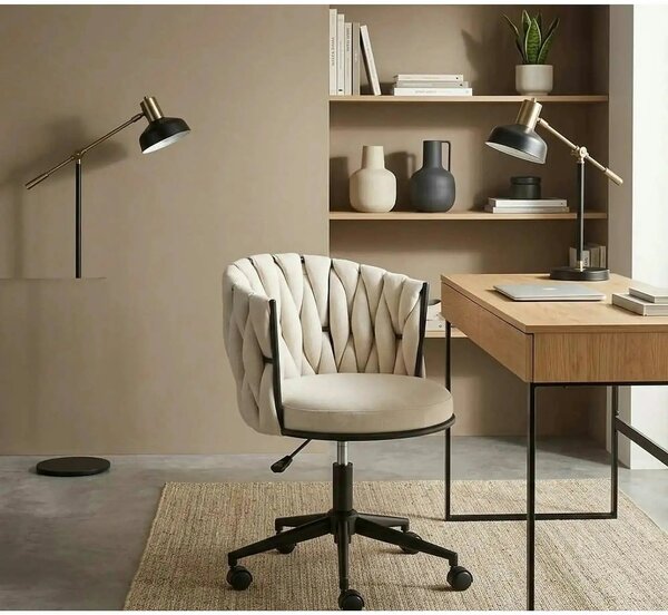 Scaun TALON, bej deschis, stofa, 55x60x75 cm