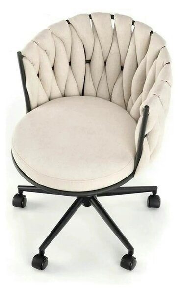Scaun TALON, bej deschis, stofa, 55x60x75 cm