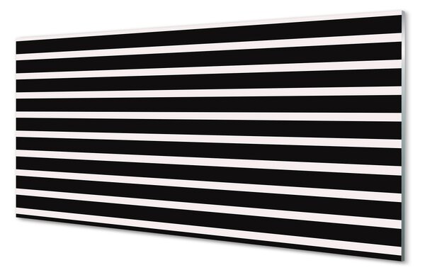 Tablouri pe sticlă dungi negre regulate