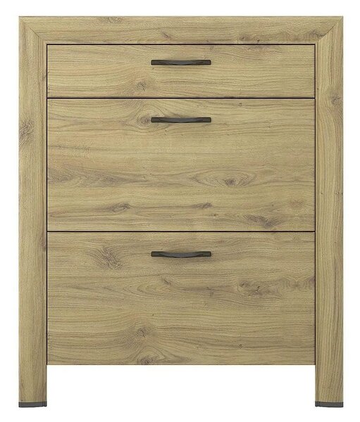 Pantofar SAPORI, stejar navarra, PAL laminat, 93x29x112 cm