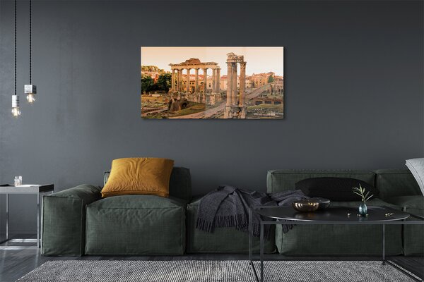 Tablouri pe sticlă Roma Forumul Roman Sunrise
