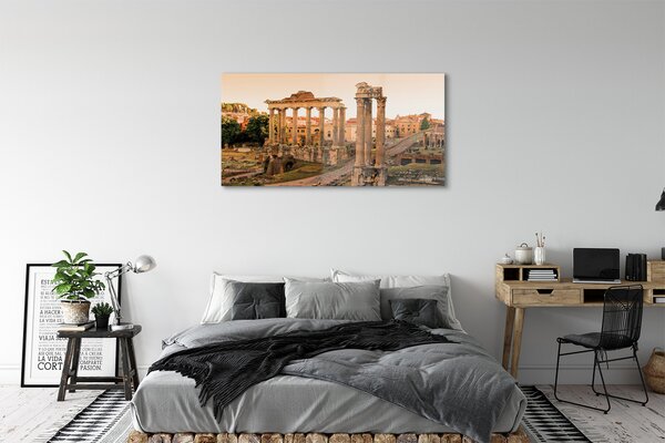 Tablouri pe sticlă Roma Forumul Roman Sunrise