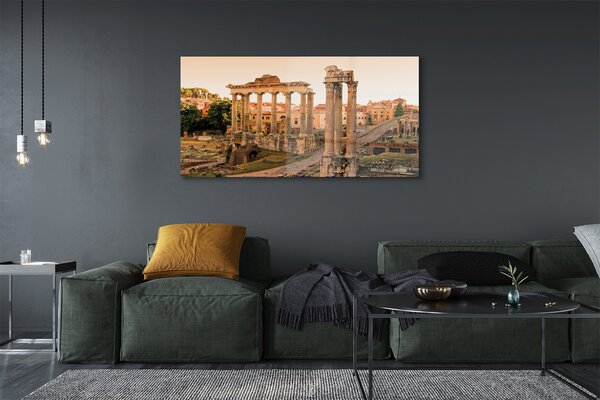 Tablouri pe sticlă Roma Forumul Roman Sunrise