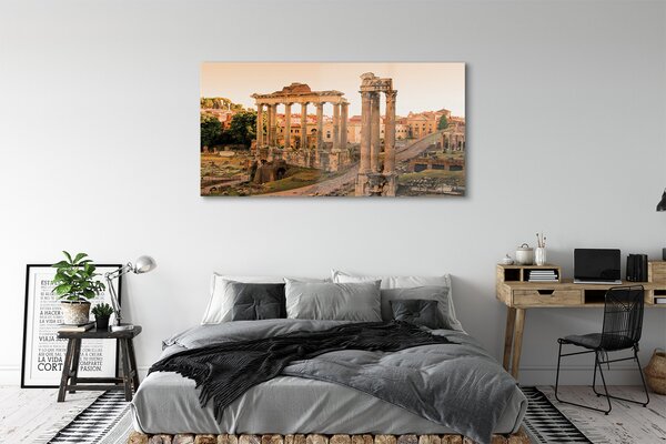 Tablouri pe sticlă Roma Forumul Roman Sunrise
