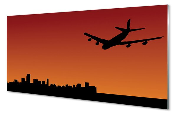 Panouri de sticlă avion cer