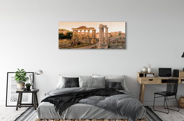 Tablouri pe sticlă Roma Forumul Roman Sunrise