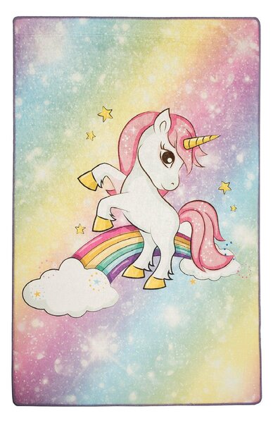 Covor de Copii Flying Unicorn, Multicolor (diverse dimensiuni)