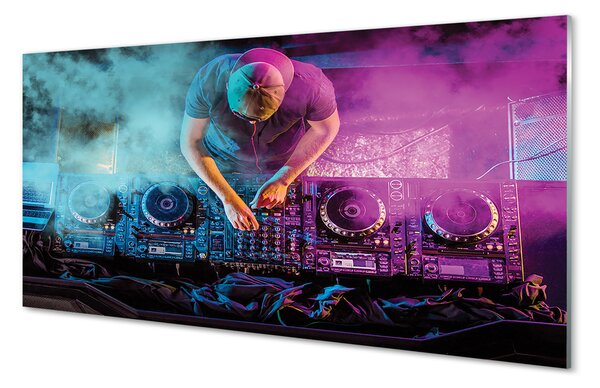 Panouri de sticlă DJ console lumini colorate