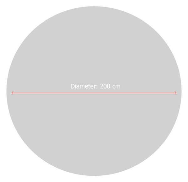 Covor de Copii Rotund Pisica Sophie, Multicolor, 200x200 cm
