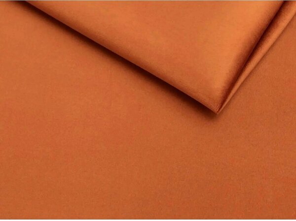 Scaun tapitat modern CHERRY, caramiziu/negru, stofa catifelata/metal