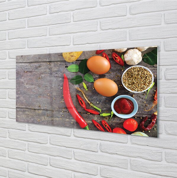 Panouri de sticlă Pepper frunze de ouă