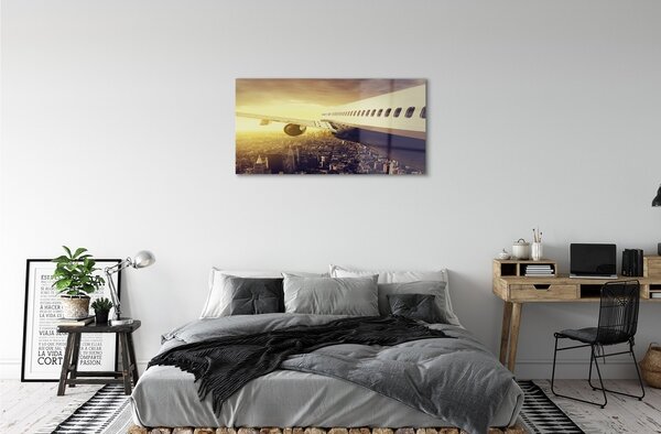 Tablouri pe sticlă Avionul City West
