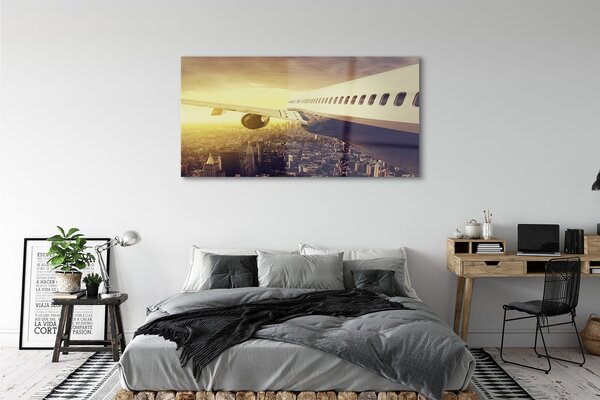 Tablouri pe sticlă Avionul City West