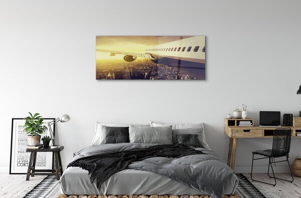 Tablouri pe sticlă Avionul City West
