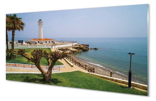 Panouri de sticlă Spania Coast far