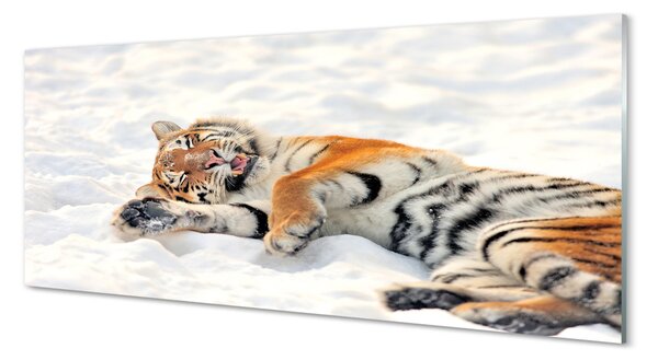 Panouri de sticlă Tiger de iarnă