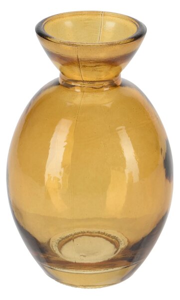 Vaza Honesty din sticla amber 10 cm - modele diverse