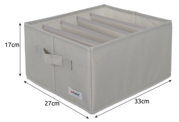 Set 2 organizatoare pentru imbracaminte, capacitate 2x15 litri, maner, 17x27x33 cm, poliester