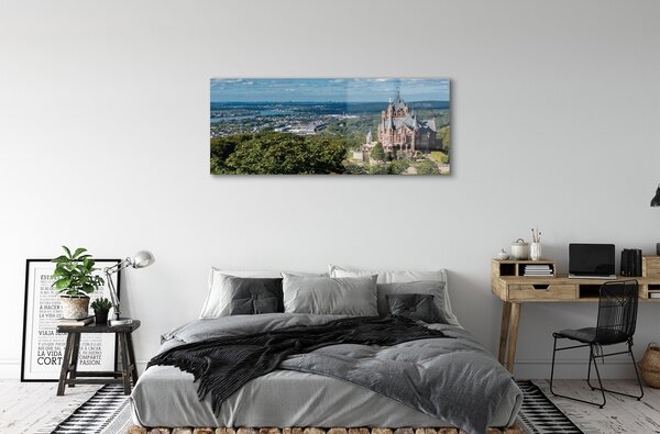 Tablouri pe sticlă Germania Panorama a castelului orașului