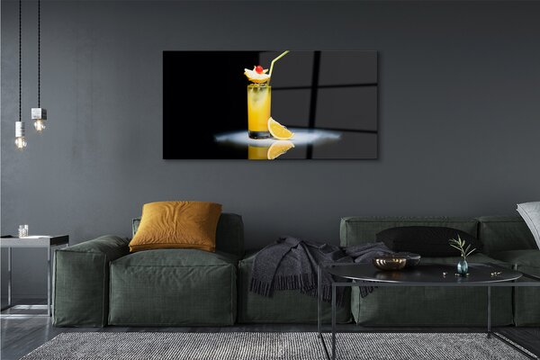 Tablouri pe sticlă cocktail portocaliu