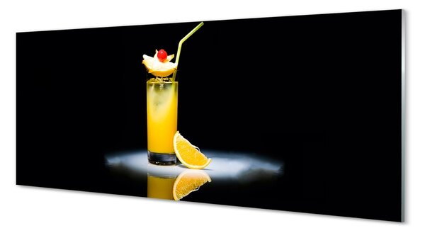 Tablouri pe sticlă cocktail portocaliu