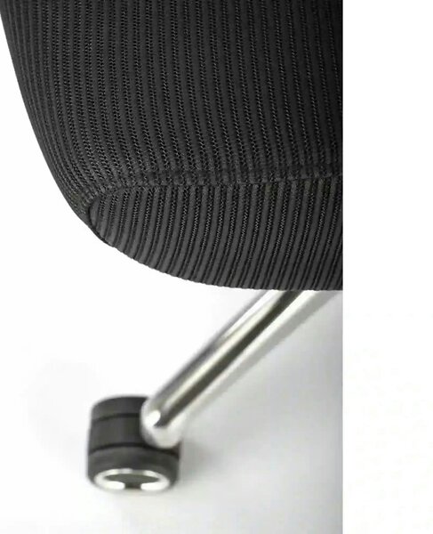 Scaun birou GILBERTO, negru/crom, stofa clasica/metal, 70x64x121/129 c
