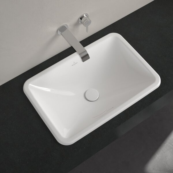 Villeroy & Boch Loop & Friends lavoar 60.5x41 cm dreptunghiular încastrat alb luciu 4A650001