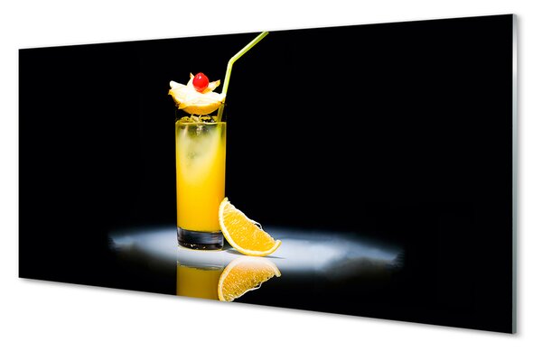Tablouri pe sticlă cocktail portocaliu