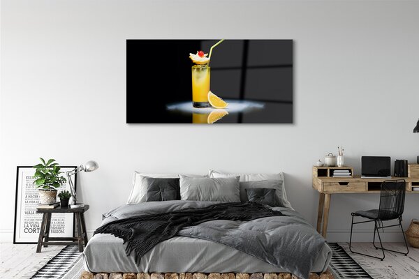 Tablouri pe sticlă cocktail portocaliu