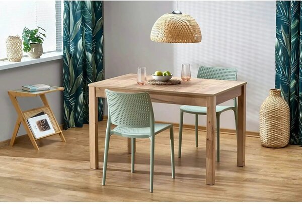 Masa extensibila MAURYCY, stejar, PAL laminat, 118/158x75x75 cm