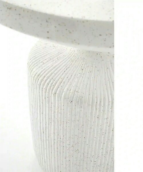 Masuta cafea living alba GIZA, compozit, 54x54x53 cm