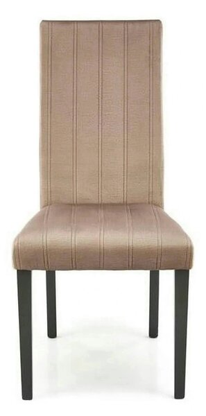Scaun DIEGO 2, bej/negru, stofa catifelata/lemn de fag, 47x59x99 cm