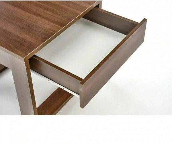 Masuta NEA KWADRAT, nuc inchis, PAL furniruit, 60x60x52 cm