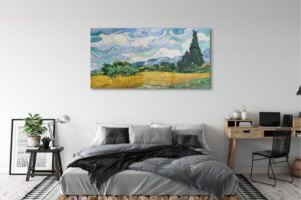 Tablouri pe sticlă chiparoși Art luncă