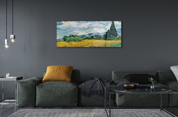 Tablouri pe sticlă chiparoși Art luncă