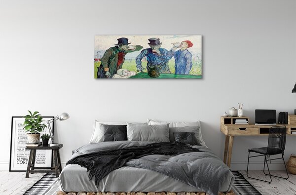 Tablouri pe sticlă întâlnire bărbați Art