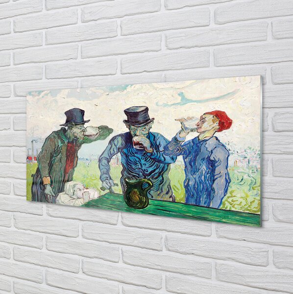 Tablouri pe sticlă întâlnire bărbați Art